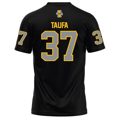 Idaho - NCAA Football : Ocean Taufa - Black Football Jersey-1