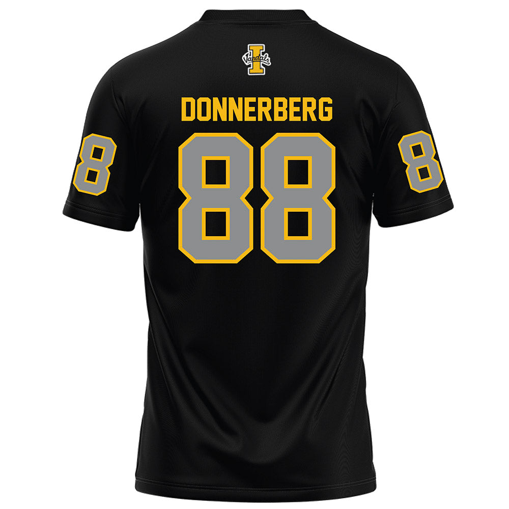 Idaho - NCAA Football : Gus Donnerberg - Black Football Jersey