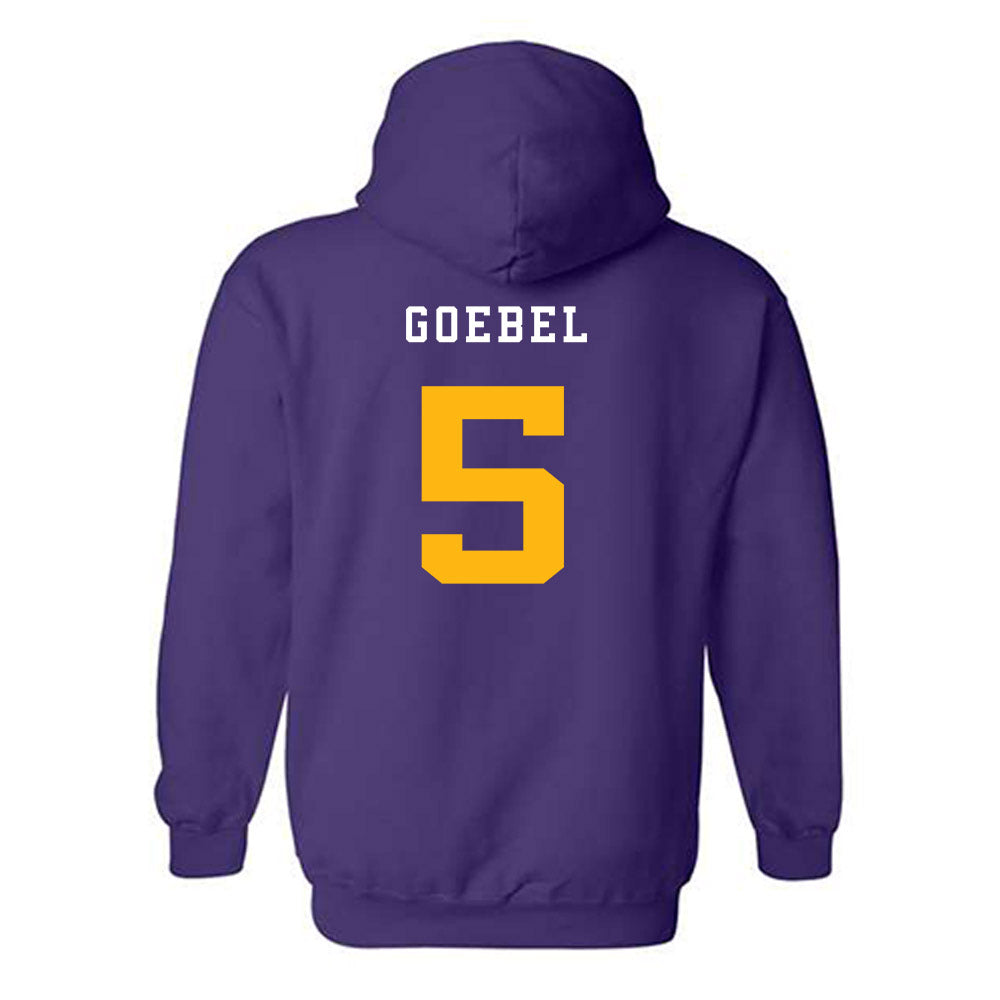 Northern Iowa - NCAA Women's Basketball : Ryley Goebel - Classic Fashion Shersey Hooded Sweatshirt-1
