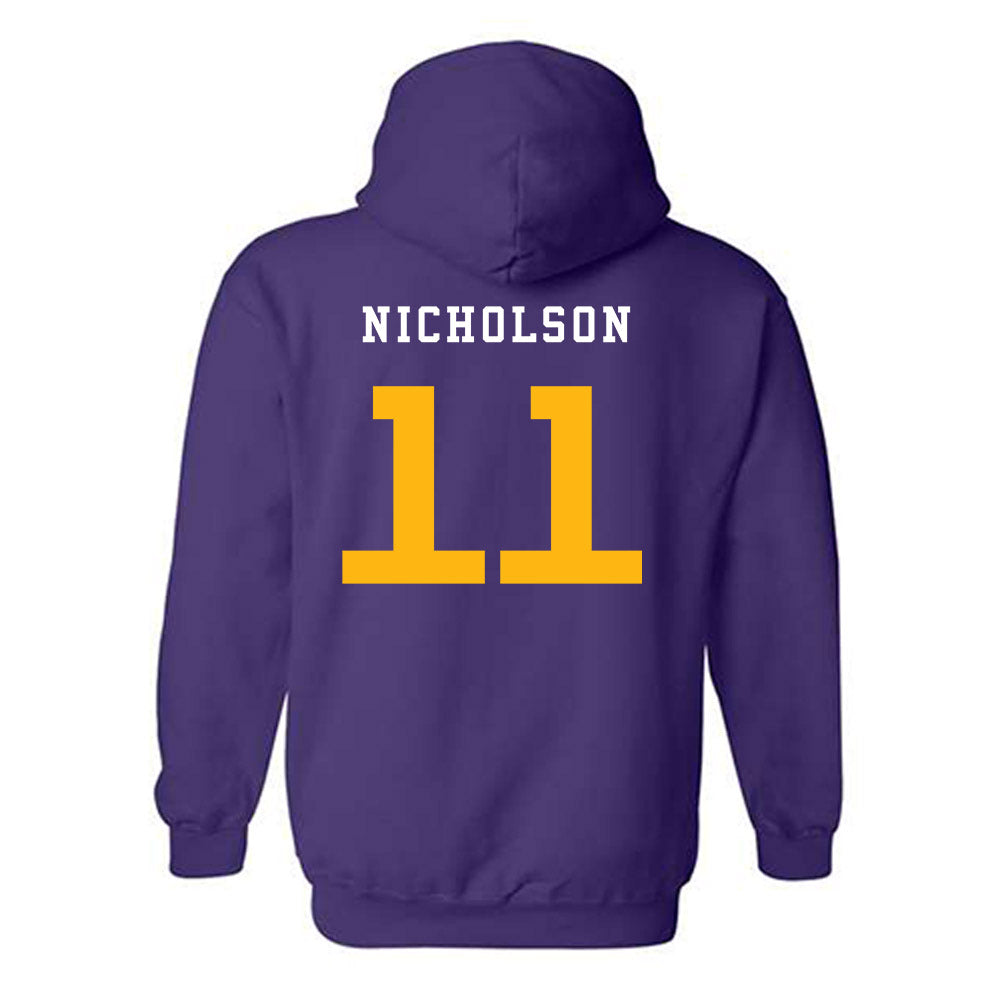 Northern Iowa - NCAA Women's Basketball : mya nicholson - Classic Fashion Shersey Hooded Sweatshirt-1