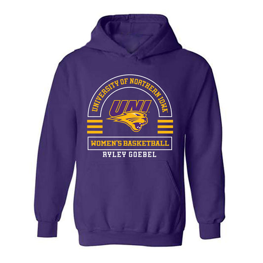 Northern Iowa - NCAA Women's Basketball : Ryley Goebel - Classic Fashion Shersey Hooded Sweatshirt-0