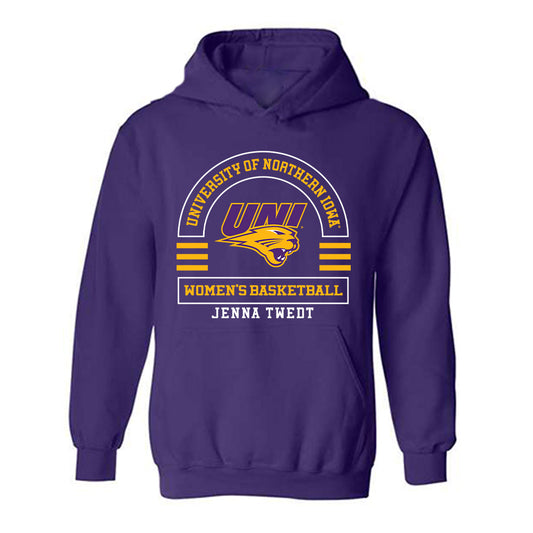 Northern Iowa - NCAA Women's Basketball : Jenna Twedt - Classic Fashion Shersey Hooded Sweatshirt-0