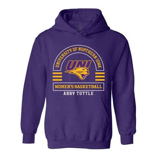 Northern Iowa - NCAA Women's Basketball : Abby Tuttle - Classic Fashion Shersey Hooded Sweatshirt-0