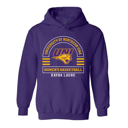 Northern Iowa - NCAA Women's Basketball : Kayba Laube - Classic Fashion Shersey Hooded Sweatshirt-0