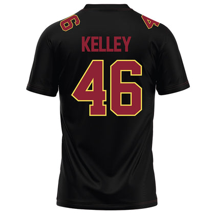 NSU - NCAA Football : Landon Kelley - Black Football Jersey-1