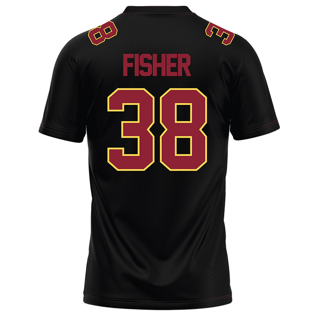 NSU - NCAA Football : Grayson Fisher - Black Football Jersey-1