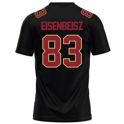 NSU - NCAA Football : Cooper Eisenbeisz - Black Football Jersey-1