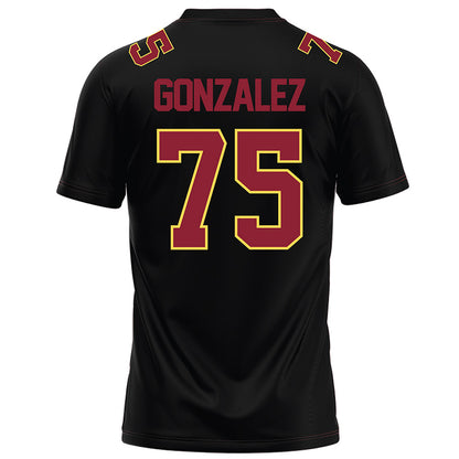 NSU - NCAA Football : Felipe Gonzalez - Black Football Jersey-1