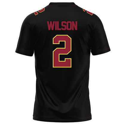 NSU - NCAA Football : Adrian Wilson - Black Football Jersey-1