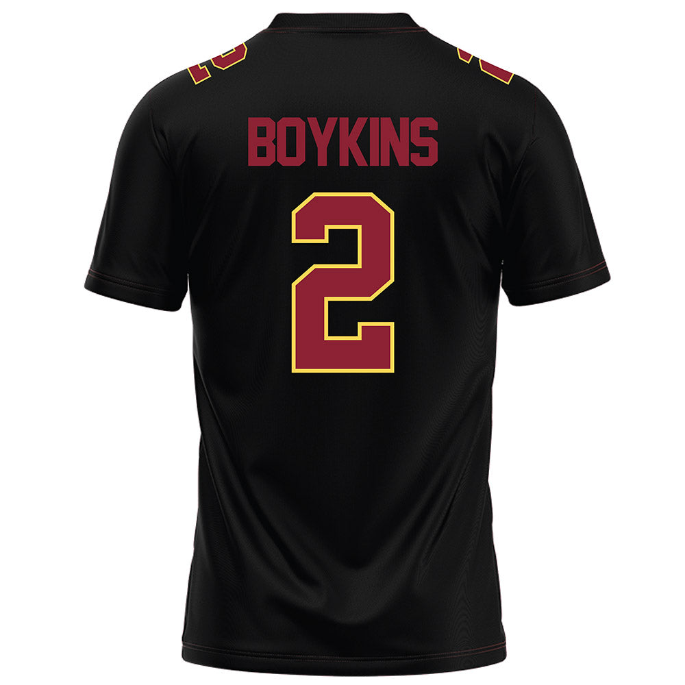 NSU - NCAA Football : Jacoby Boykins - Black Football Jersey-1
