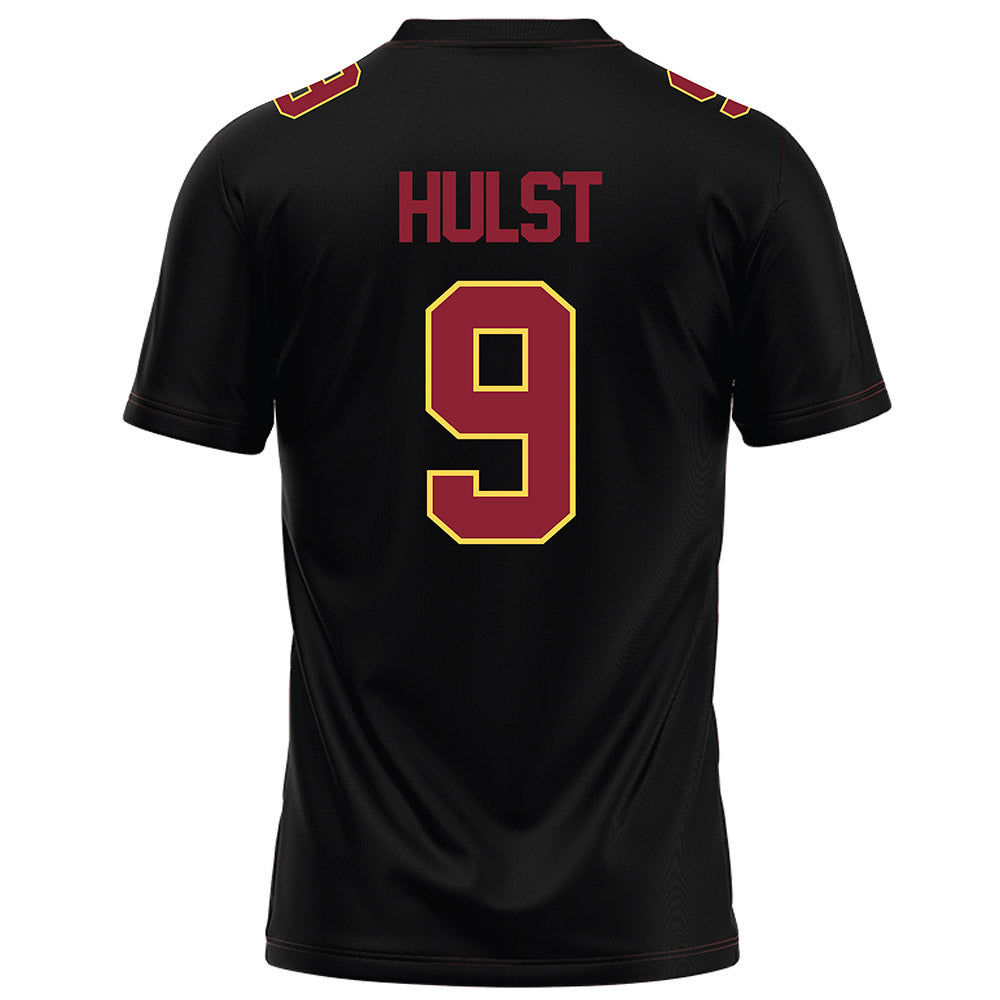 NSU - NCAA Football : Landon Hulst - Black Football Jersey-1