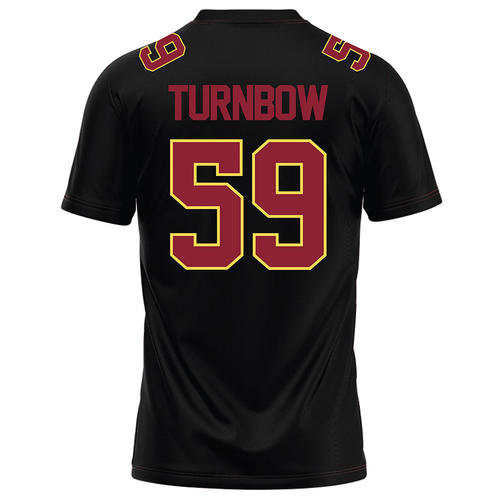 NSU - NCAA Football : Kaydn Turnbow - Black Football Jersey