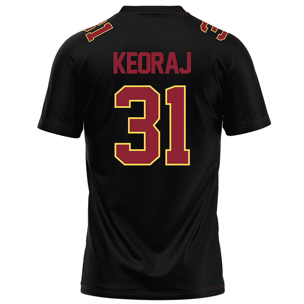 NSU - NCAA Football : Brecken Keoraj - Black Football Jersey-1