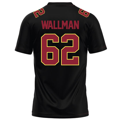 NSU - NCAA Football : Conner Wallman - Black Football Jersey-1