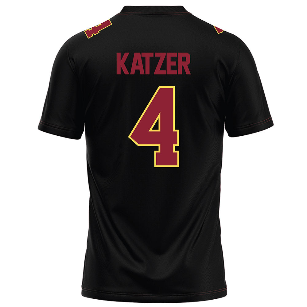 NSU - NCAA Football : Boston Katzer - Black Football Jersey-1