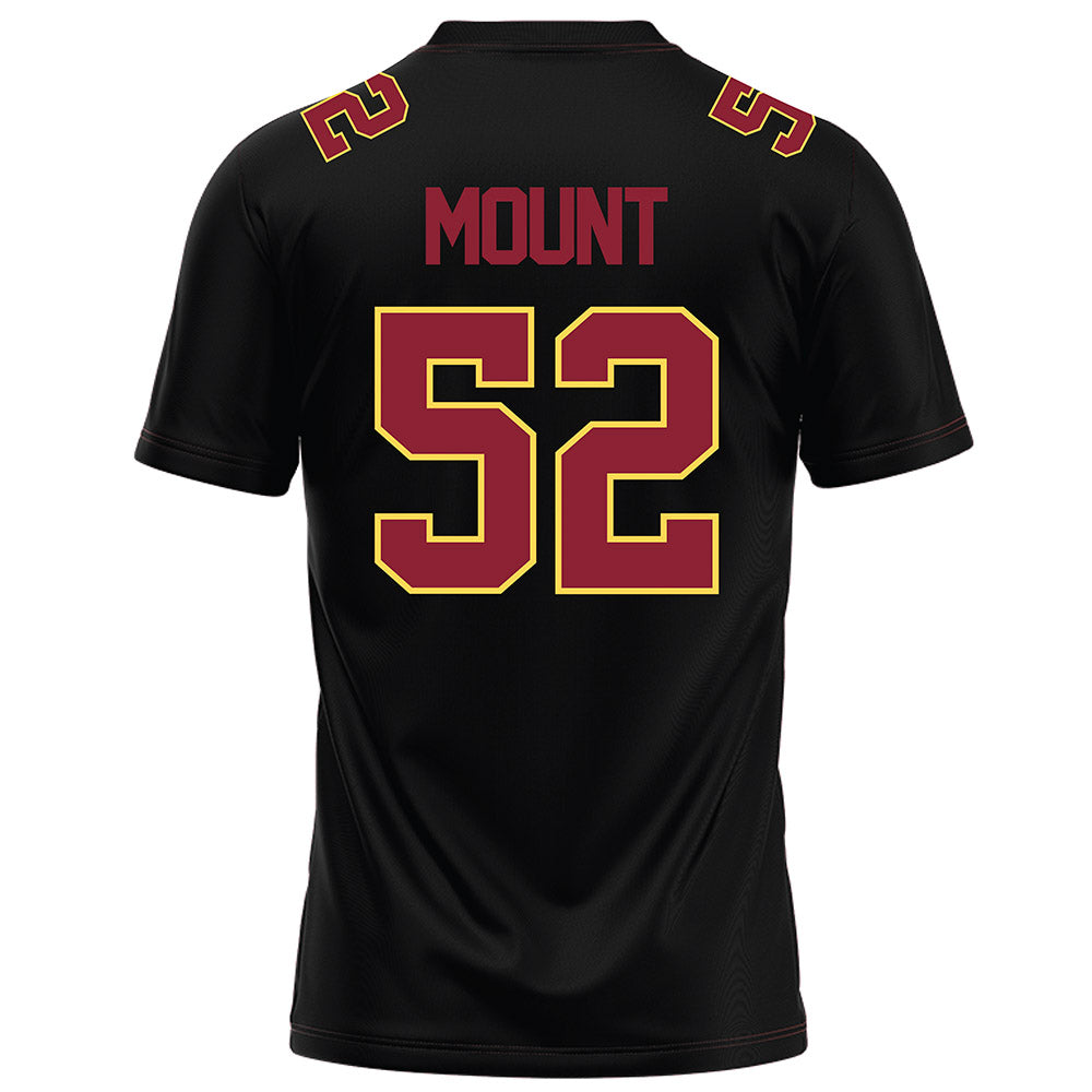 NSU - NCAA Football : Matthew Mount - Black Football Jersey-1