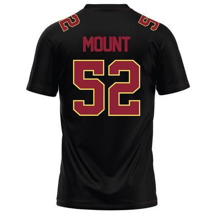 NSU - NCAA Football : Matthew Mount - Black Football Jersey-1
