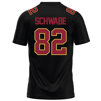 NSU - NCAA Football : Louie Schwabe - Black Football Jersey-1