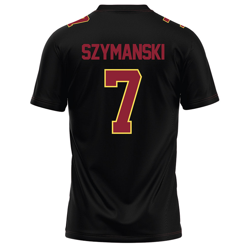 NSU - NCAA Football : Javonnee Szymanski - Black Football Jersey-1