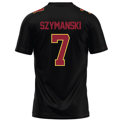 NSU - NCAA Football : Javonnee Szymanski - Black Football Jersey-1