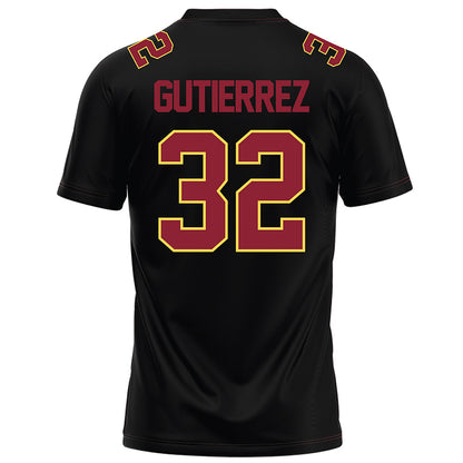 NSU - NCAA Football : Gabe Gutierrez - Black Football Jersey-1