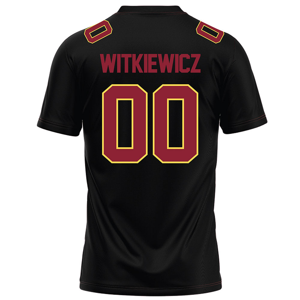NSU - NCAA Football : Edward Witkiewicz - Black Football Jersey-1