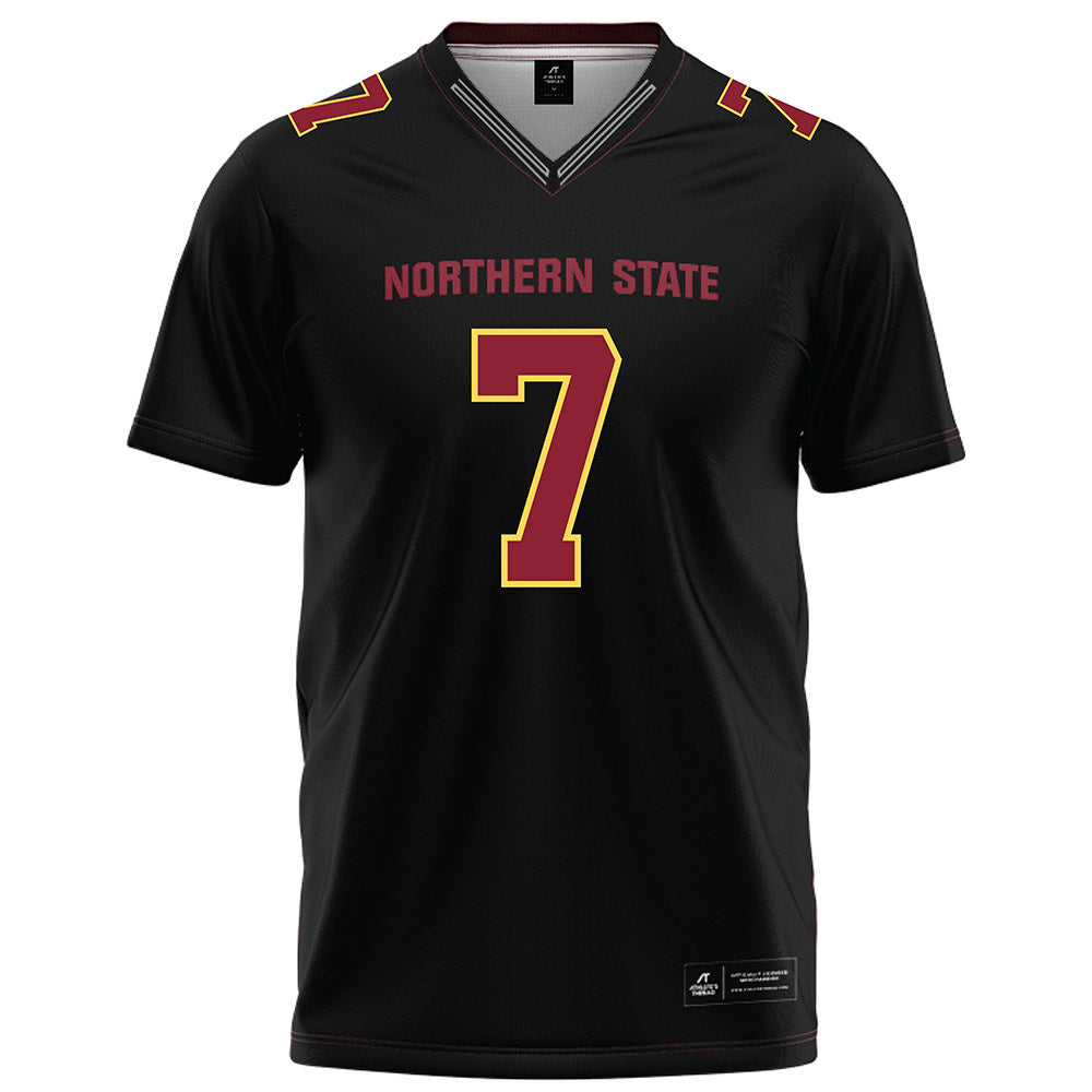 NSU - NCAA Football : Javonnee Szymanski - Black Football Jersey-0