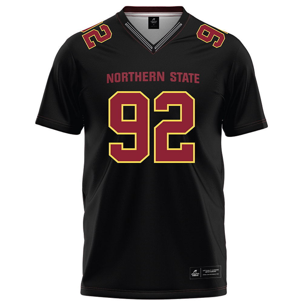 NSU - NCAA Football : Keaton Docken - Black Football Jersey-0
