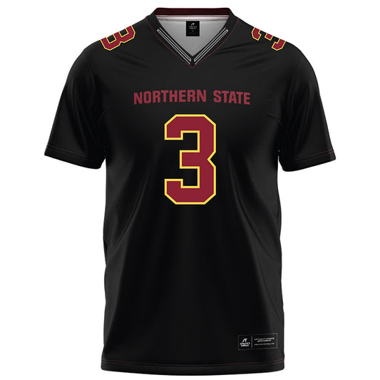NSU - NCAA Football : Jacob Ford - Black Football Jersey-0
