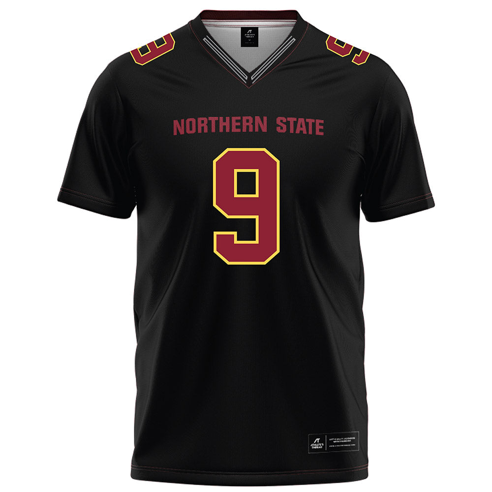 NSU - NCAA Football : Landon Hulst - Black Football Jersey-0