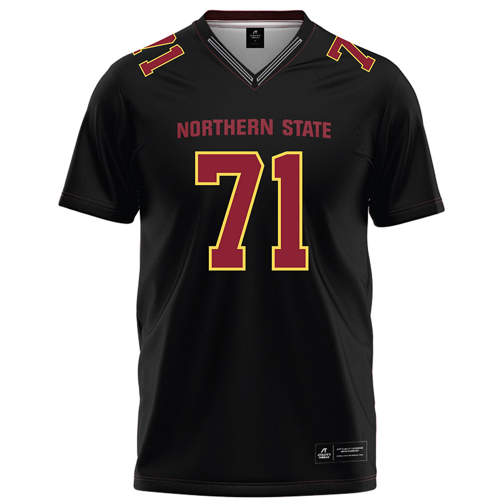 NSU - NCAA Football : Jayden Gournaris - Black Football Jersey-0