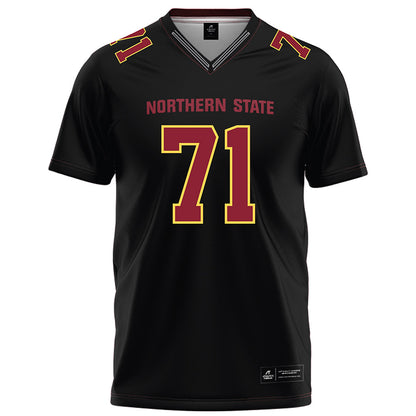 NSU - NCAA Football : Jayden Gournaris - Black Football Jersey-0