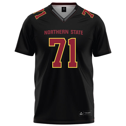 NSU - NCAA Football : Jayden Gournaris - Black Football Jersey-0