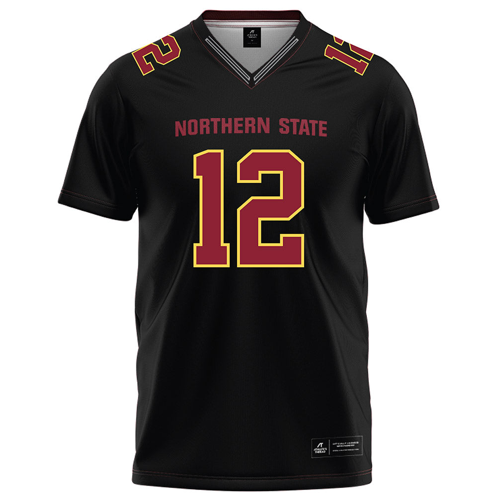 NSU - NCAA Football : Israel Bauer - Black Football Jersey-0