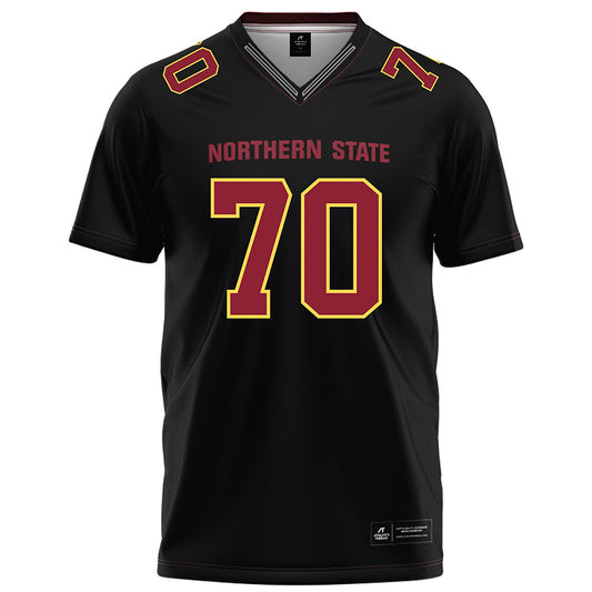 NSU - NCAA Football : Jeffrey Kunzman - Black Football Jersey-0