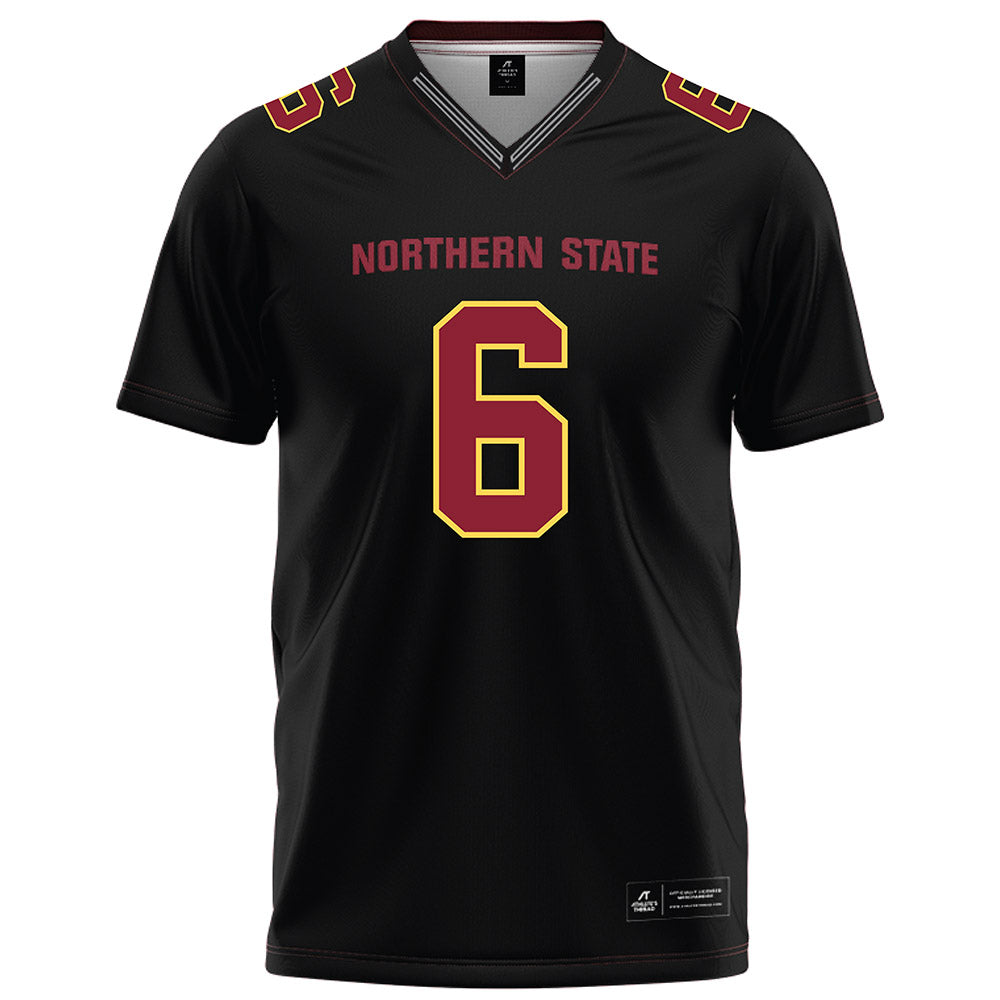 NSU - NCAA Football : Connor Kreger - Black Football Jersey-0