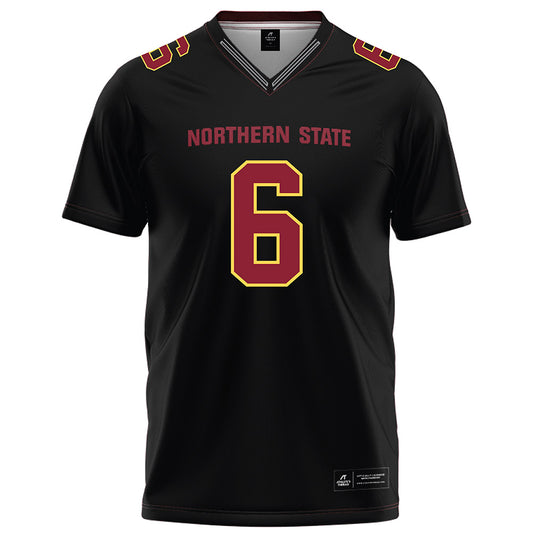 NSU - NCAA Football : Connor Kreger - Black Football Jersey-0