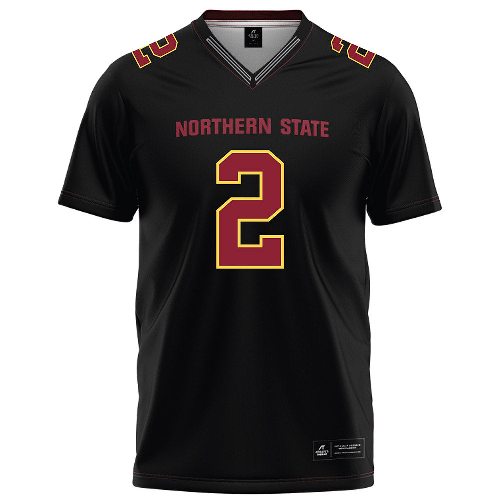 NSU - NCAA Football : Adrian Wilson - Black Football Jersey-0