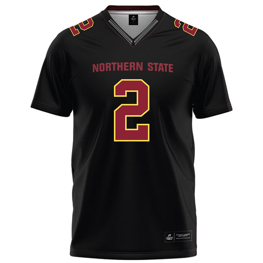 NSU - NCAA Football : Adrian Wilson - Black Football Jersey-0