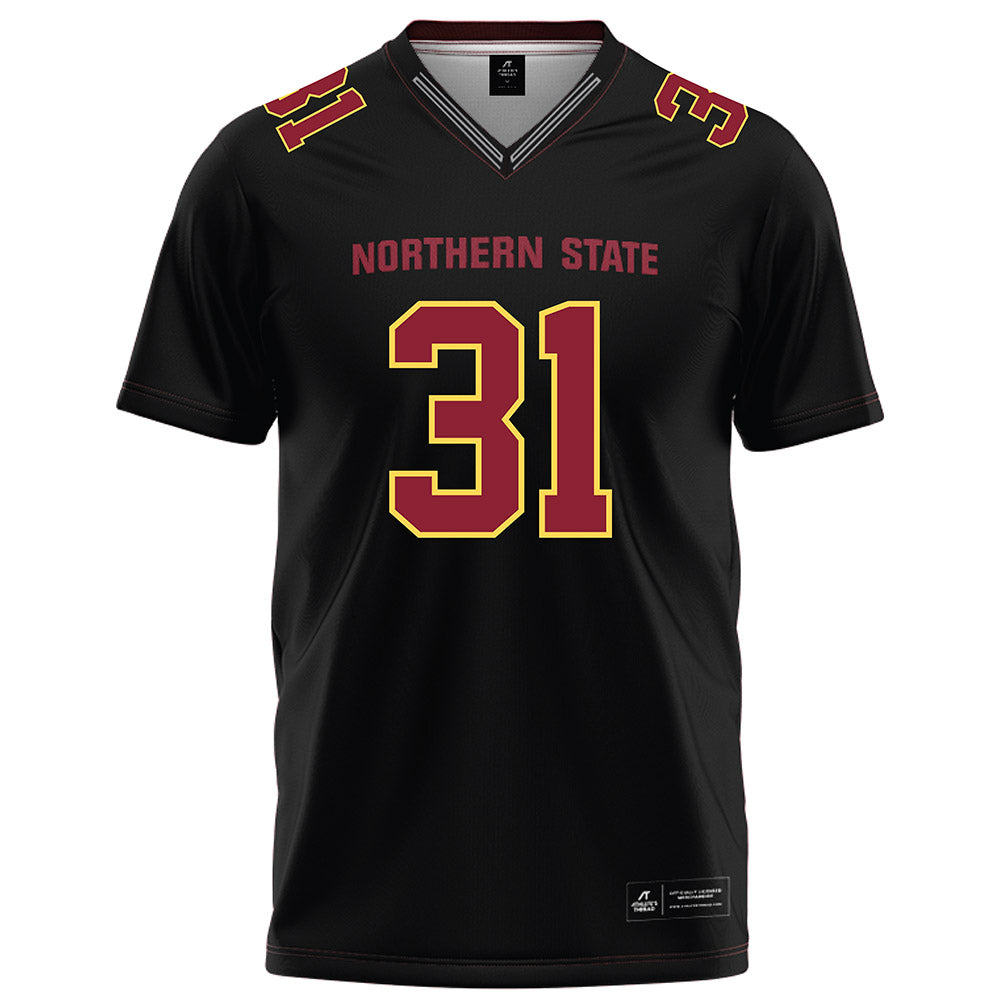 NSU - NCAA Football : Brecken Keoraj - Black Football Jersey-0