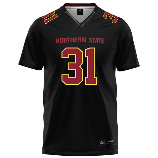 NSU - NCAA Football : Brecken Keoraj - Black Football Jersey-0