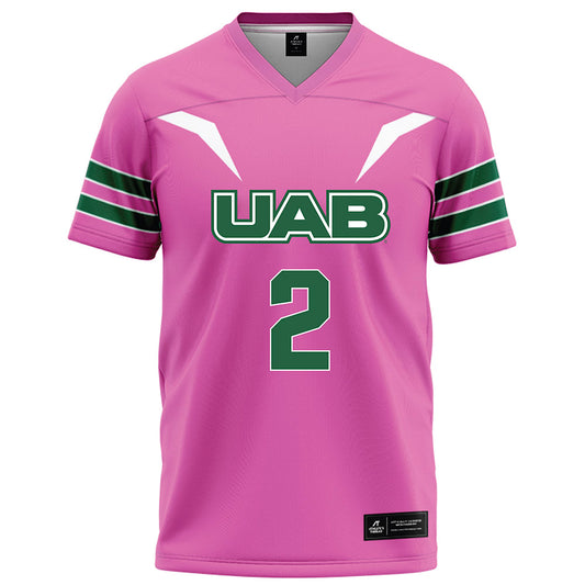 UAB - NCAA Football : Roderick Robinson - Pink Football Jersey-0