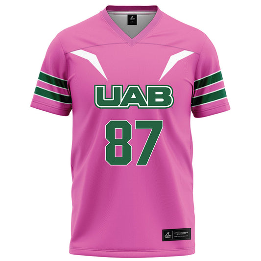 UAB - NCAA Football : Connor Harby - Pink Football Jersey-0