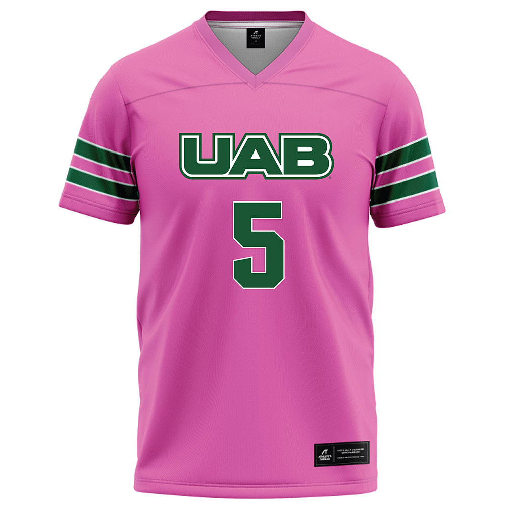 UAB - NCAA Football : Delvon Gulley - Pink Football Jersey-0