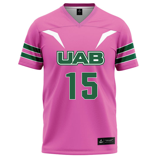 UAB - NCAA Football : Carter Putt - Pink Football Jersey-0