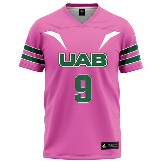 UAB - NCAA Football : AJ Johnson - Pink Football Jersey-0