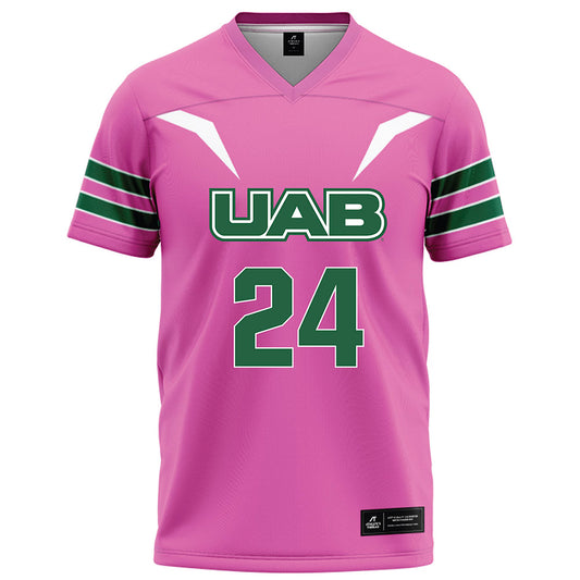 UAB - NCAA Football : Gage Messick - Pink Football Jersey-0