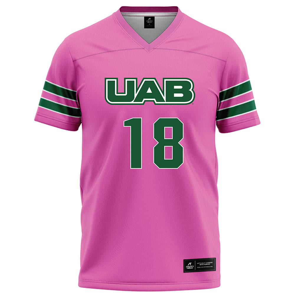 UAB - NCAA Football : Daniel Harris - Pink Football Jersey-0