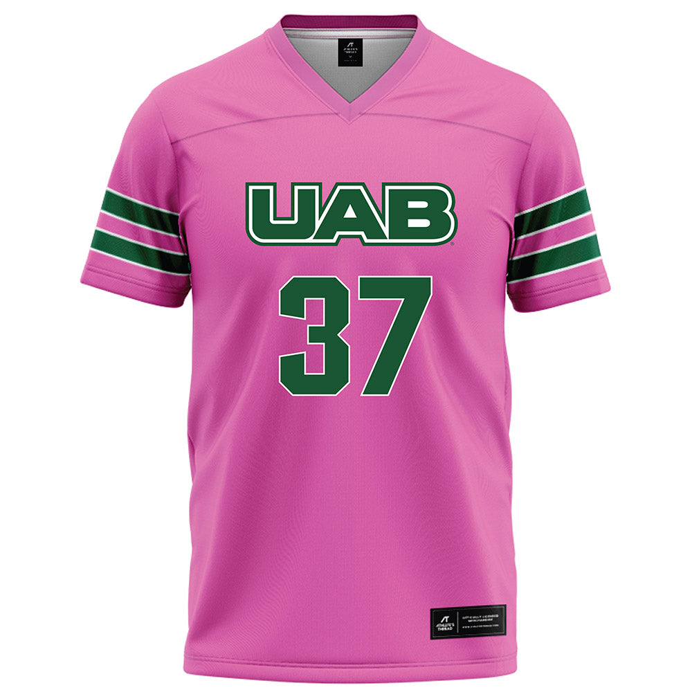 UAB - NCAA Football : Love Kirby - Pink Football Jersey-0