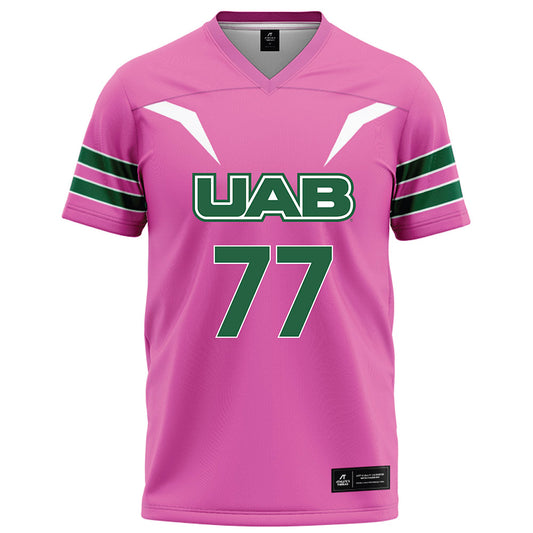 UAB - NCAA Football : Logan Moore - Pink Football Jersey-0